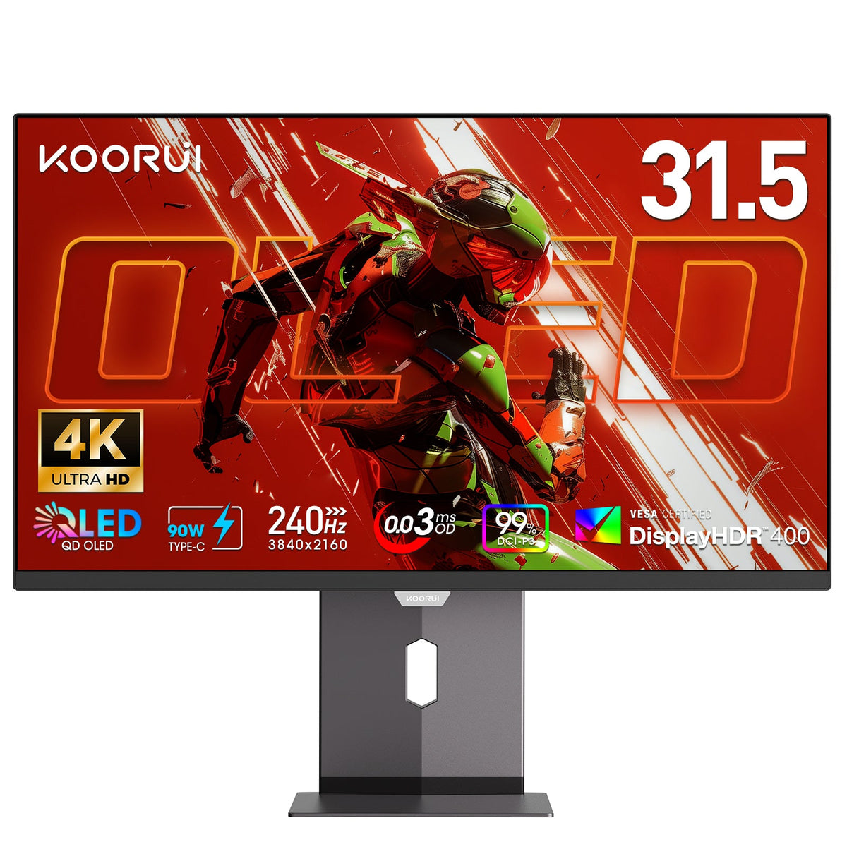 KOORUI S3241XO 31.5インチ OLED UHD 240Hz ゲーミングモニター