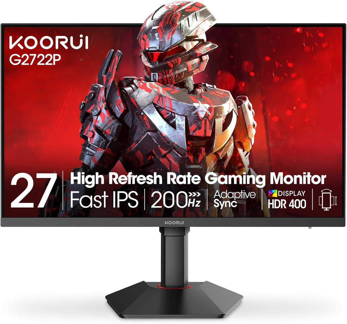 KOORUI G2722P 27インチ IPS QHD 200Hz ゲーミングモニター