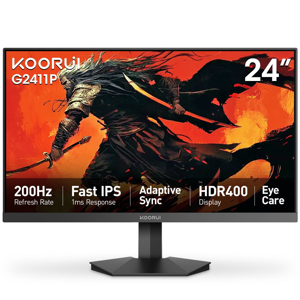 KOORUI G2411P 24インチ IPS フルHD 200Hz ゲーミングモニター
