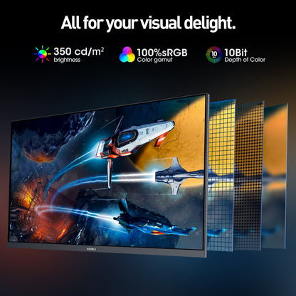 KOORUI G2741L 27インチ IPS 4K UHD デュアルモード UHD 160Hz/FHD 320Hz ゲーミングモニター