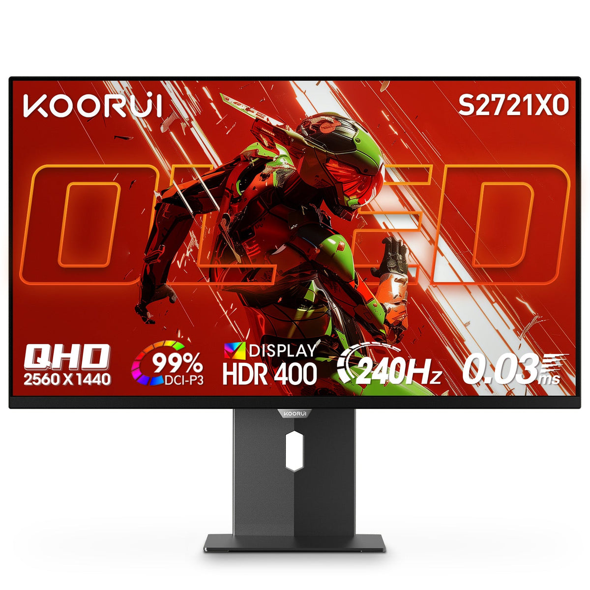 KOORUI S2721XO 27インチ OLED QHD 240Hz ゲーミングモニター