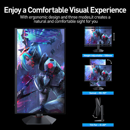 KOORUI G2741L 27インチ IPS 4K UHD デュアルモード UHD 160Hz/FHD 320Hz ゲーミングモニター