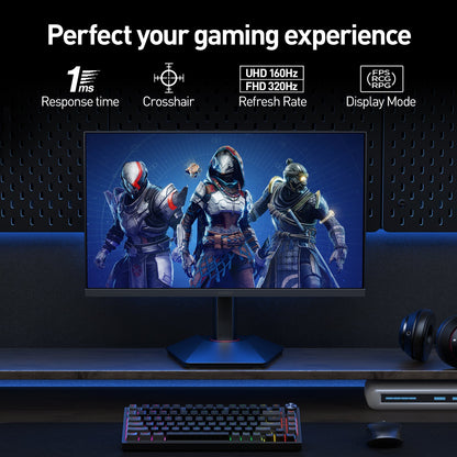 KOORUI G2741L 27インチ IPS 4K UHD デュアルモード UHD 160Hz/FHD 320Hz ゲーミングモニター