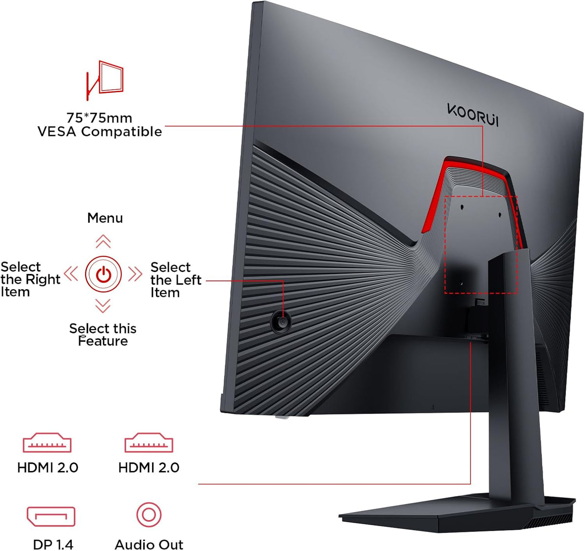 KOORUI G2511P 25インチ IPS フルHD 200Hz ゲーミングモニター