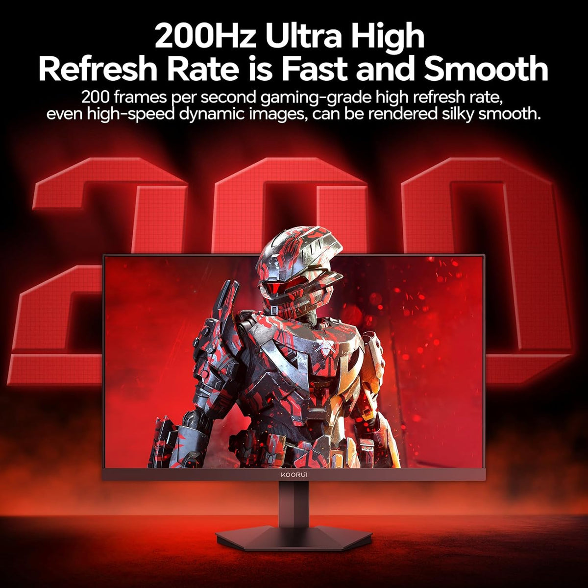 KOORUI G2411P 24インチ IPS フルHD 200Hz ゲーミングモニター