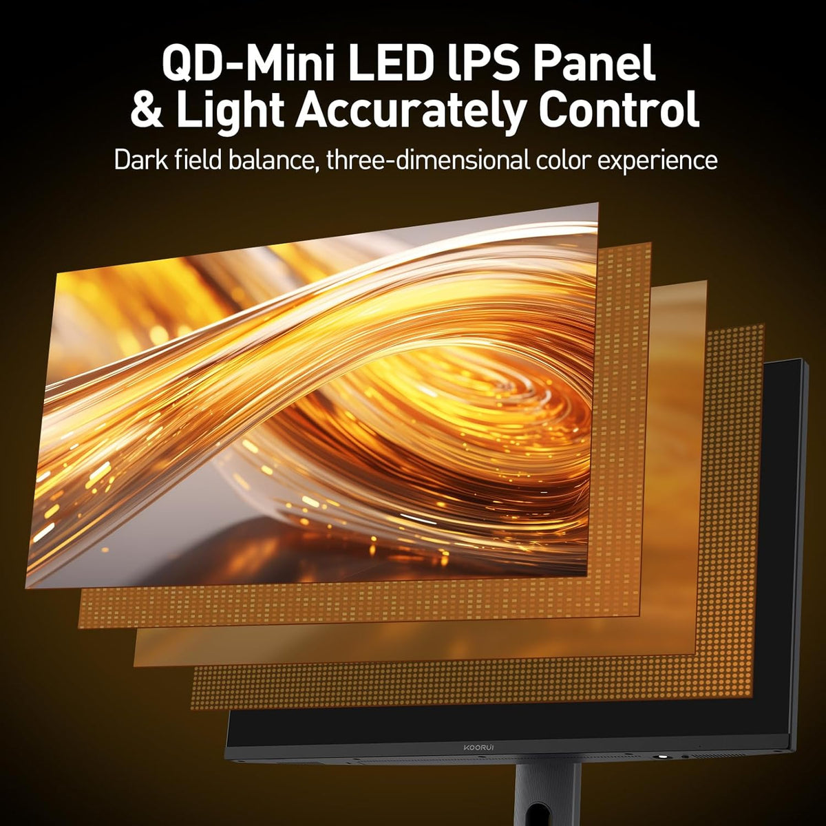 KOORUI S2741LM 27インチ デュアルモード IPS/Mini LED UHD 160Hz/FHD 320Hz ゲーミングモニター