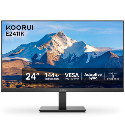 KOORUI E2411K 24インチ IPS フルHD 144Hz ビジネスモニター